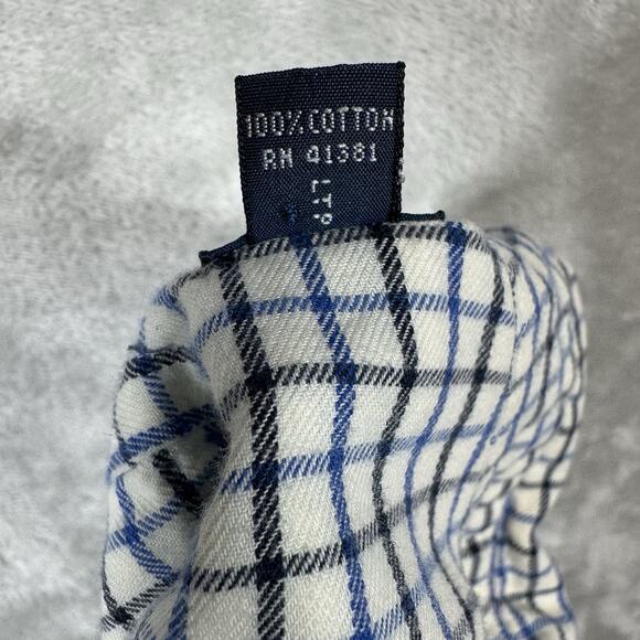 Ralph Lauren Men Shirt Sz L Classic Fit Ivory Plaid Long Sleeve Button Down Pony - Picture 12 of 12